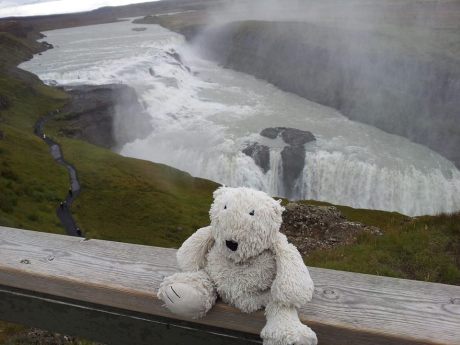 Malcolm at Gullfoss waterfall, Iceland